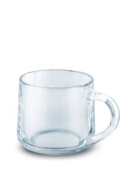 Empty Tea Glass White Background — Stock Photo, Image