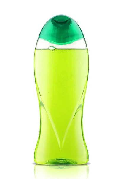 Plastikflasche Mit Haarshampoo Auf Weißem Hintergrund Stockbild