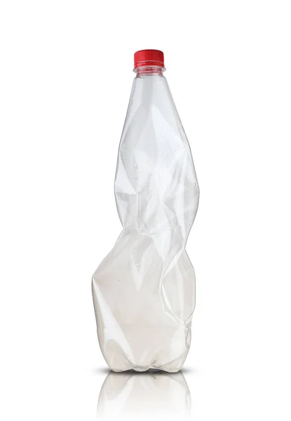 Große Plastiksodaflasche Auf Weißem Hintergrund — Stockfoto