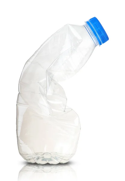 Plastikflasche Auf Weißem Hintergrund — Stockfoto