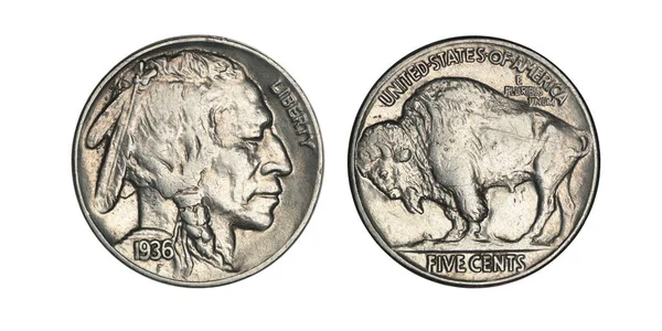 Сша Монета Центів 1936 — стокове фото