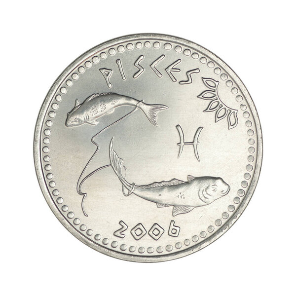 coin Somaliland 10 shillings 2006 Fish on a white background