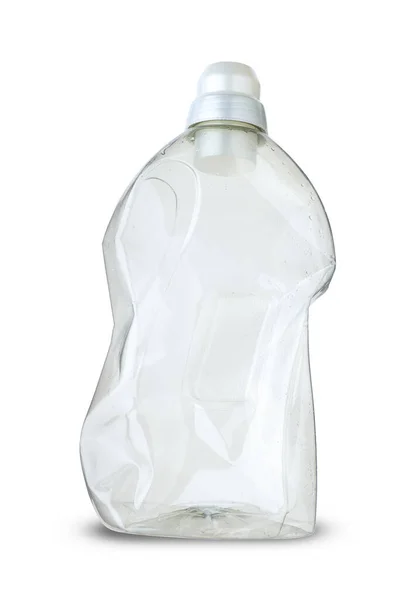 Пластикова Пляшка Люстри Білому Фоні — стокове фото