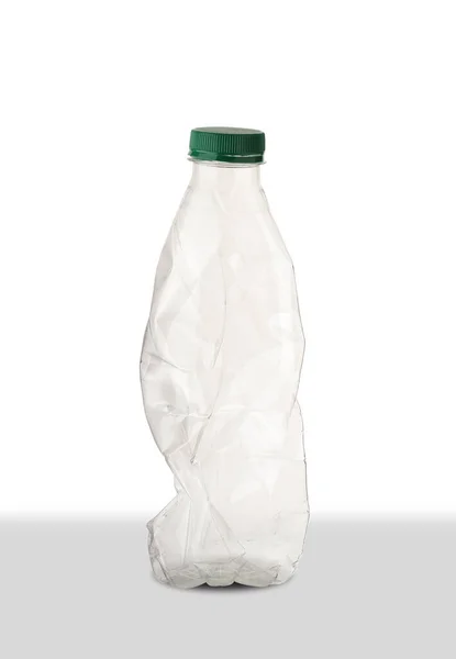 Plastikflasche Mit Orangensaft Auf Weißem Hintergrund — Stockfoto