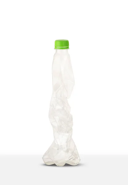 Große Plastikflasche Auf Weißem Hintergrund — Stockfoto