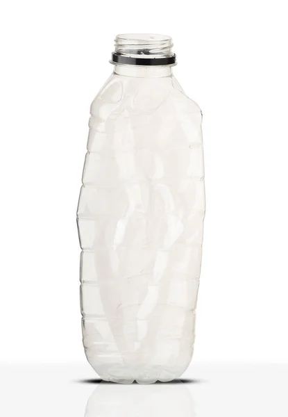 Пластикова Пляшка Напій Білому Фоні — стокове фото