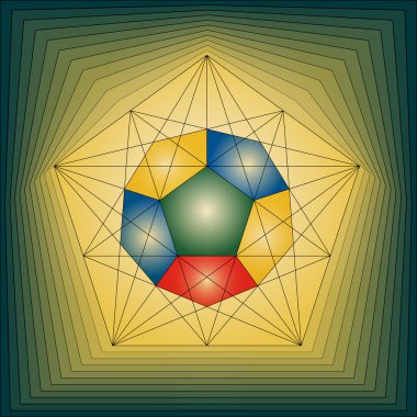 Pentagon ve dodecahedron