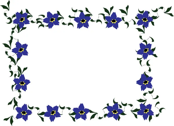 Olvídame-no Floral Border Vector de stock