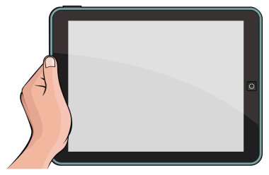 Dijital tablet pc tutmak el