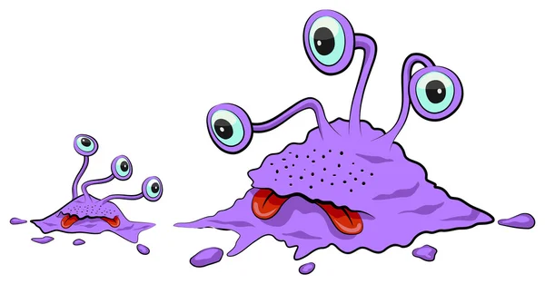 Two Blob Monsters — Stock Vector