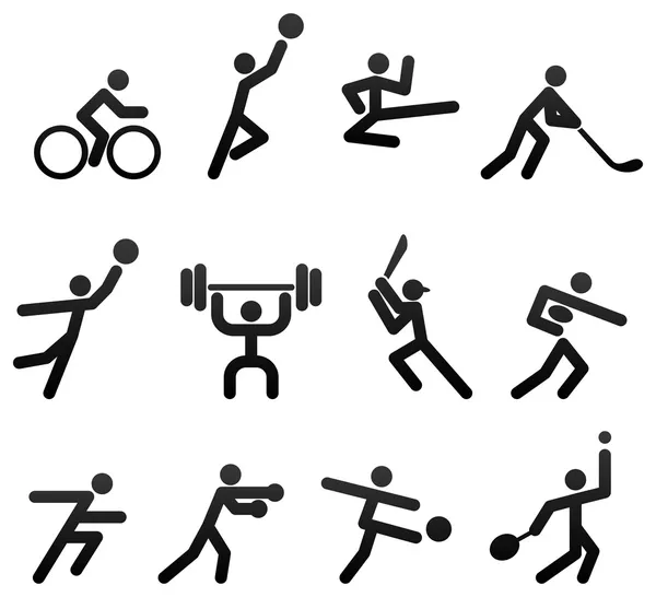 Iconos deportivos — Vector de stock