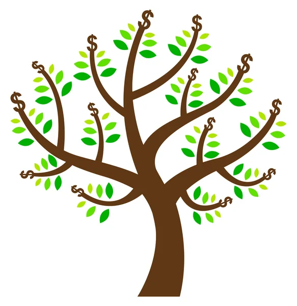 Ok - ileri hareket kavramı ile ağacı — Stok Vektör