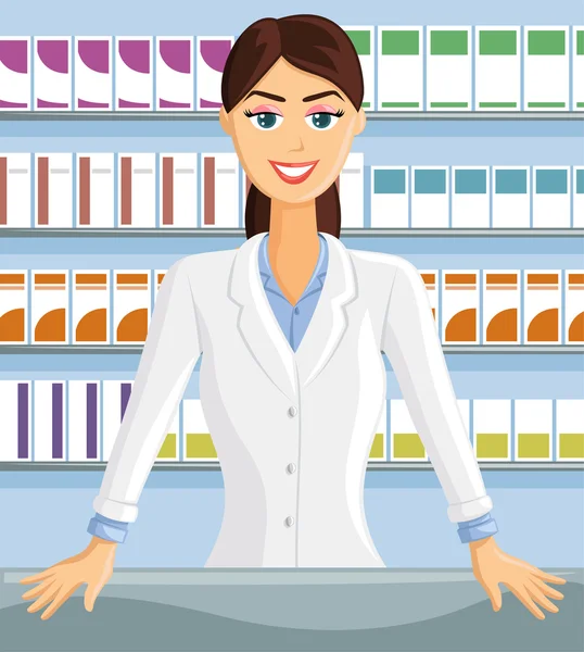 Farmacéutico — Vector de stock