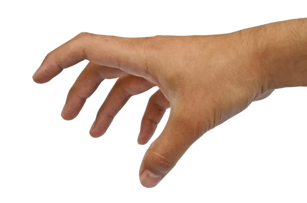 Male Hand Grabbing Pose — Stock Photo, Image