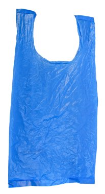 mavi plastik alışveriş çantası
