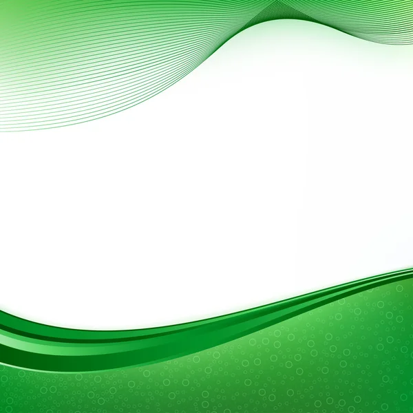 Fondo de curvas verdes — Vector de stock