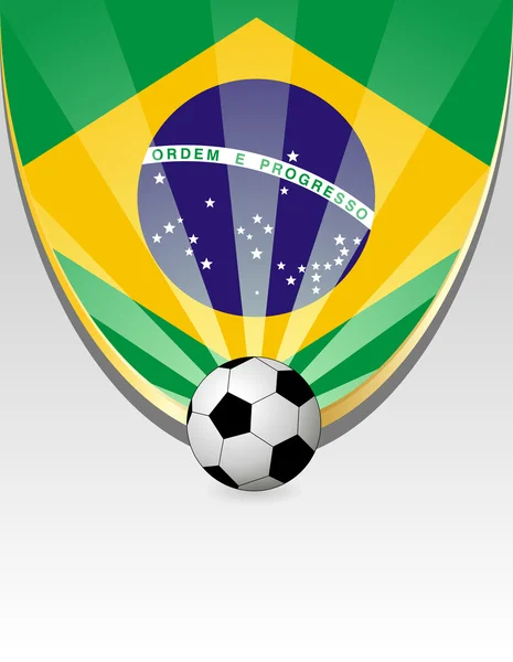 Brasil Fútbol — Vector de stock