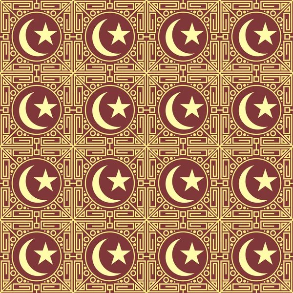 Golden islamic seamless pattern — Stock Vector