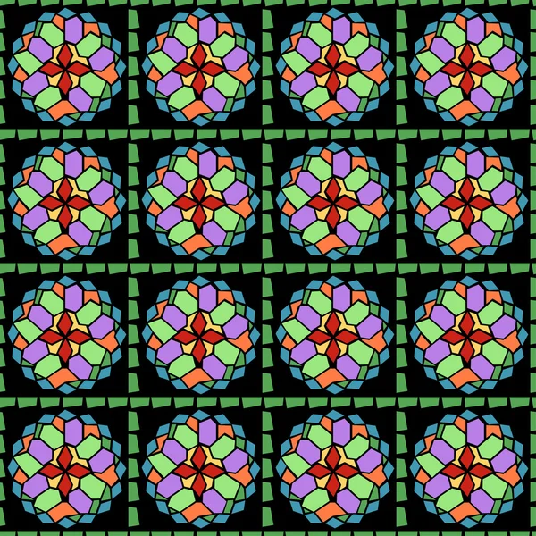 Mosaïque verre motif sans couture — Image vectorielle