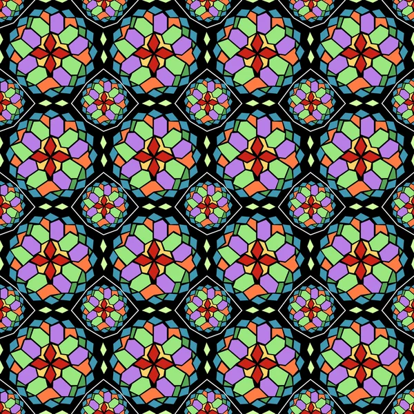 Мозаїчне скло безшовний візерунок — стоковий вектор