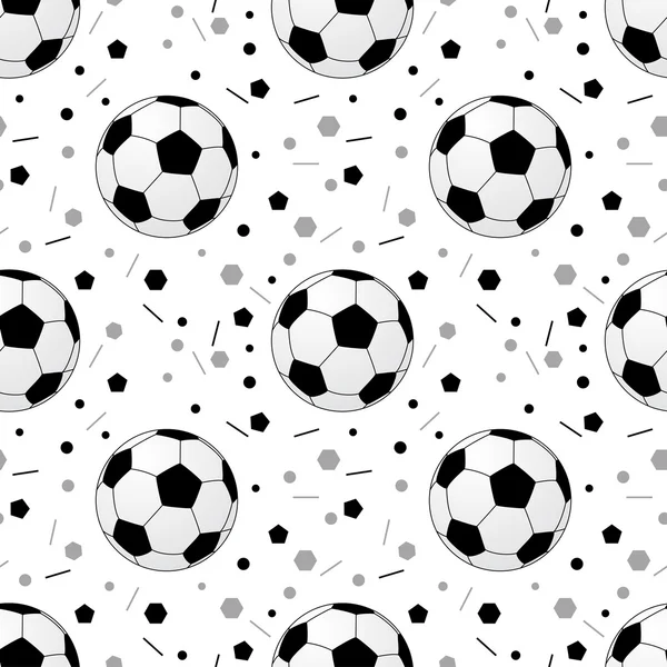 Voetballen patroon — Stockvector