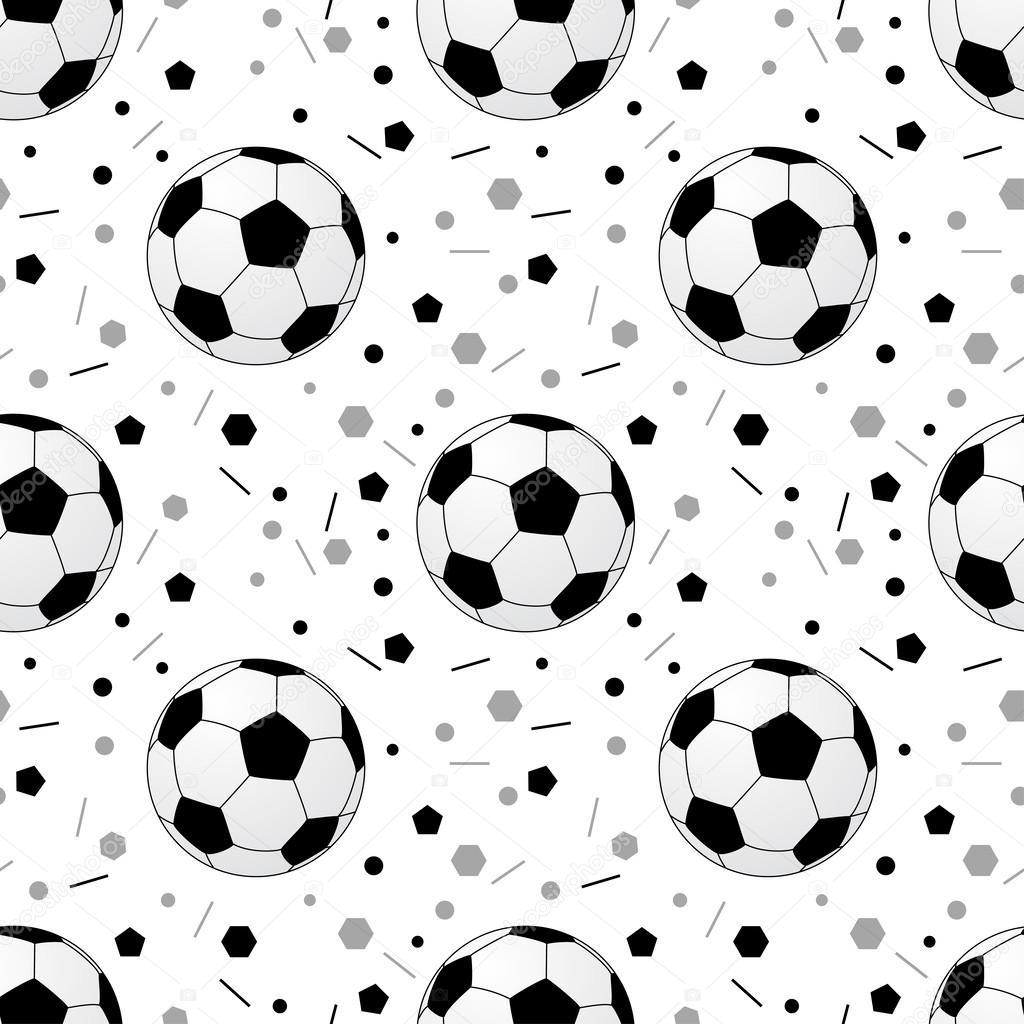 Footballs pattern