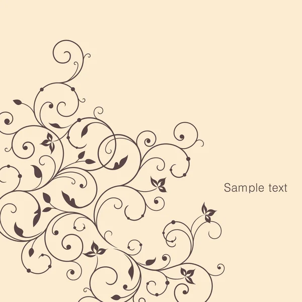 Klasik çiçek çerçevesi. Tasarım elementi.