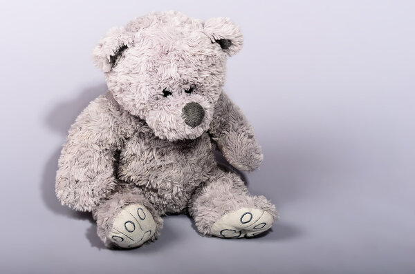 Teddy bear waiting for a friend