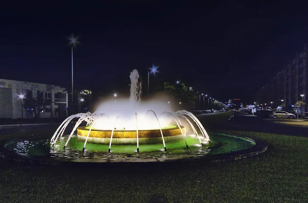 Noche Por Ciudad Día Verano — Foto de Stock