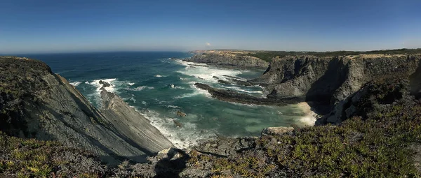 Seascape Portugalském Pobřeží Atlantiku — Stock fotografie