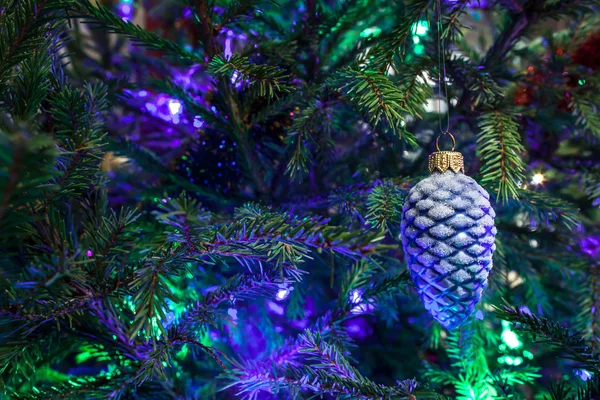 Christmas toy as a pine cone — Stock Photo, Image