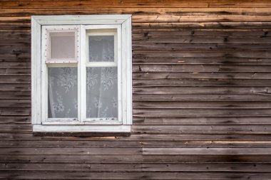 eski günlük evin kapalı pencere ahşap