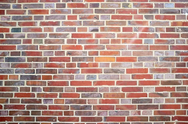 Mur de brique coloré, peut être utilisé comme fond. Espace de copie. — Photo