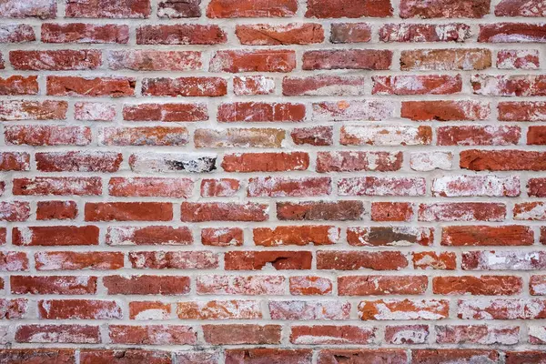 Vieux Mur Briques Altérées Extérieur Peut Être Utilisé Comme Arrière — Photo