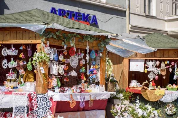 Polonya Zielona Gora 2022 Zielona Gora Nın Merkezinde Şenlik Var — Stok fotoğraf