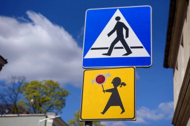 Road sign close up. Sign 