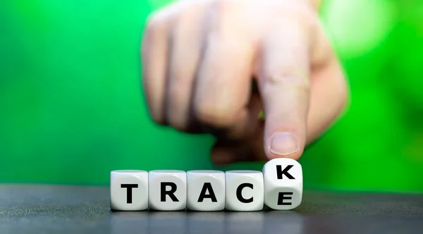 Откажитесь Слов Track Trace — стоковое фото