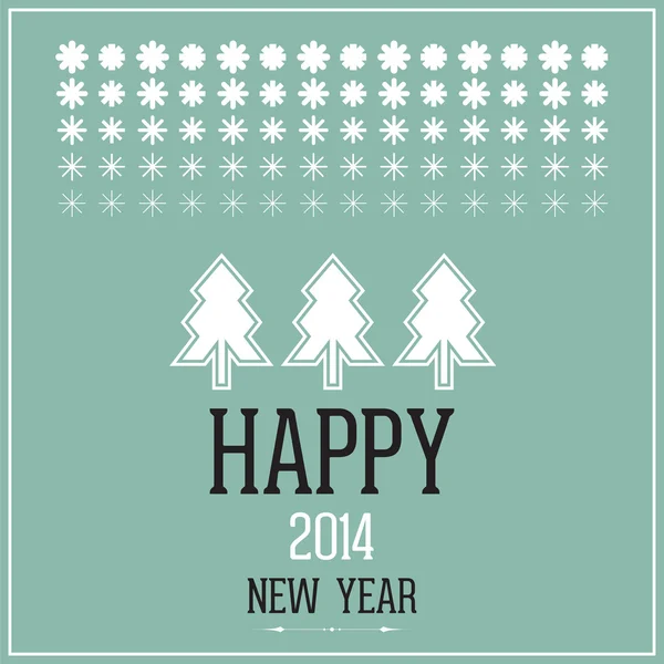 Feliz año nuevo 2014 — Vector de stock