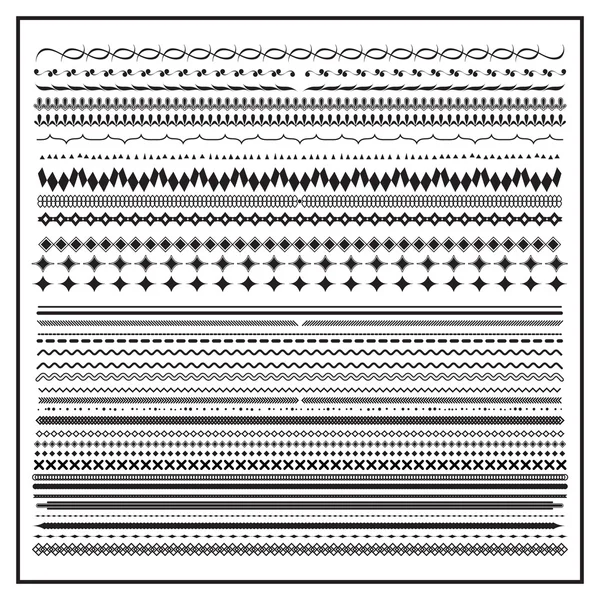 Vintage Line Border Set und Designelement — Stockvektor