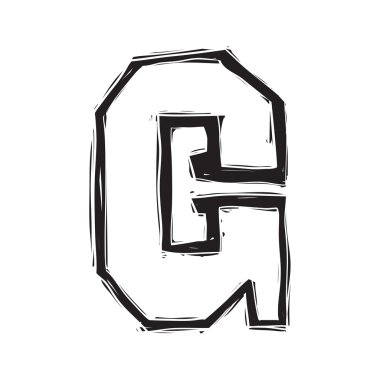 le style vintage lettre g