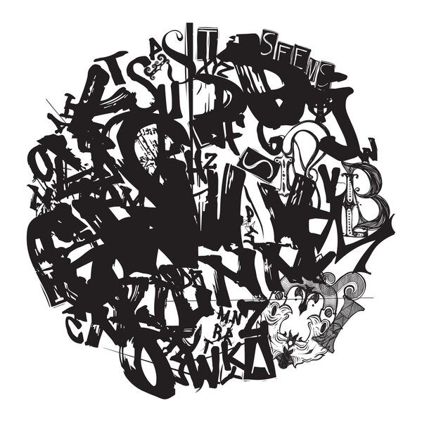 Фон из букв алфавита
