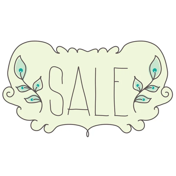 Spring sale design. Beautiful  illustration vintage style — Stock Vector