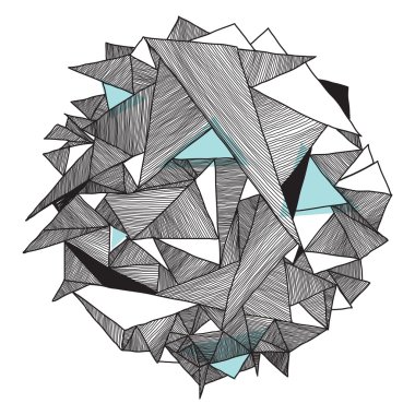 geometrik model, modern arka plan. üçgen  
