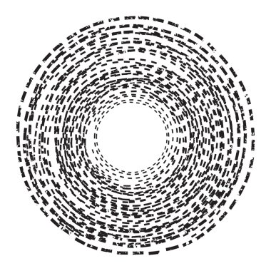 arka plan. noktalı çizgi çemberi. siyah ve beyaz