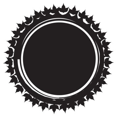 tasarım öğesi. Dekoratif aşınmış daire. Güneş gibi 