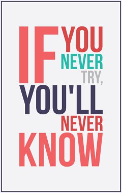 renkli ilham motivasyon posteri