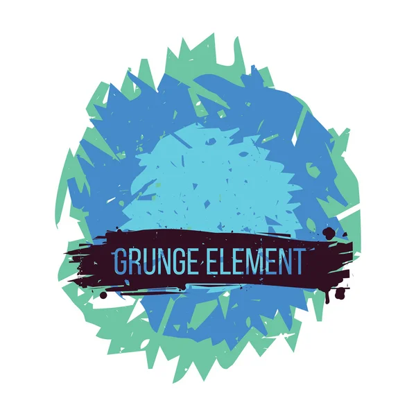 Color grunge elemento abstracto — Vector de stock