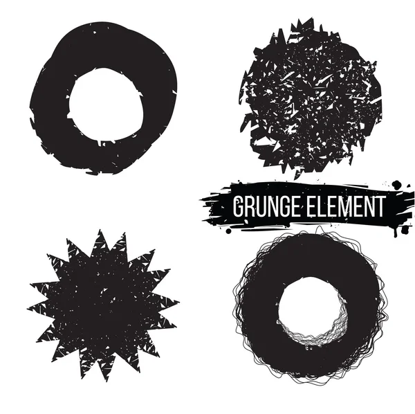 Conjunto de elementos abstractos grunge . — Vector de stock