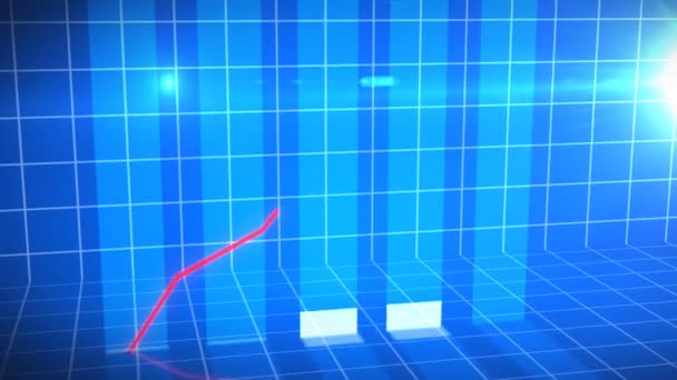 Animação de um gráfico crescente — Vídeo de Stock