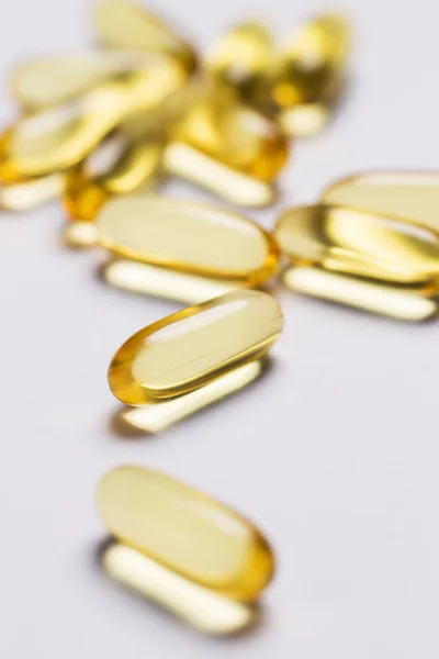 Fish oil capsules — Stock Photo, Image